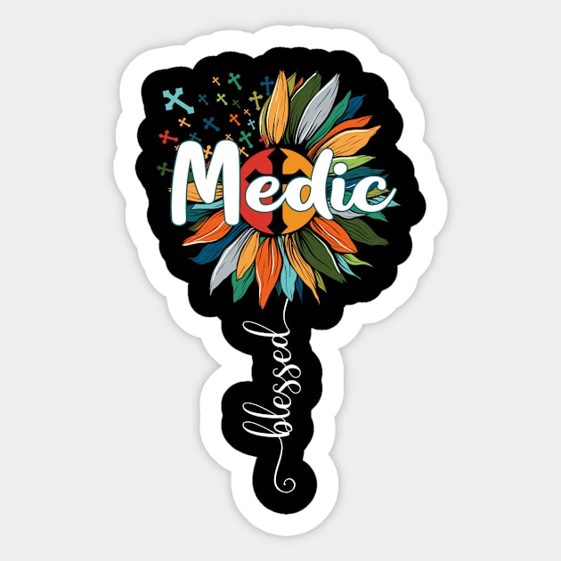 Blessed Medic Sticker by Brande